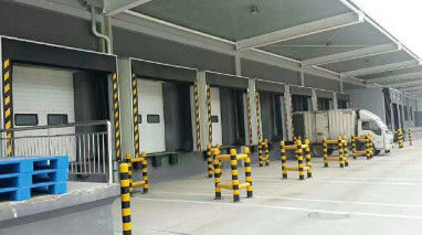 Galvanized Steel Arc Mechanical Dock Shelter Untuk Pengisian Dan Pengungkapan