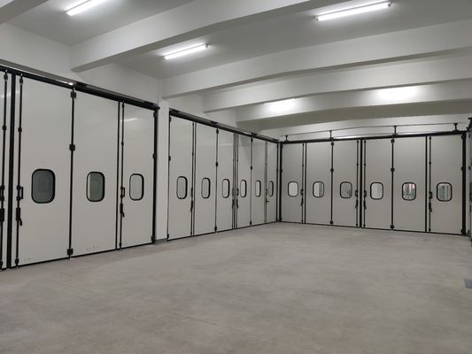 Beli Pintu Lipat Abu-abu yang Disesuaikan Tanpa Motor Dengan Gelang Besi Cairan online manufacture