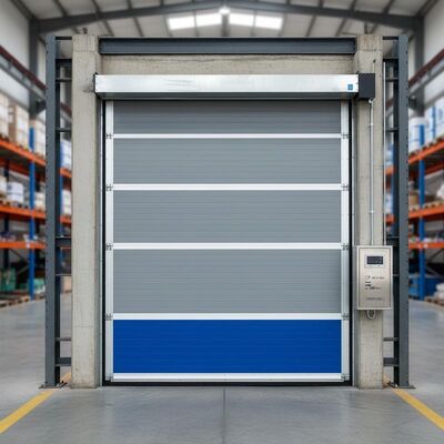 Beli Kisaran suhu operasi minus 20 derajat Celcius sampai 60 derajat Celcius Industrial Fast Door yang menggabungkan catu daya 50 60Hz dan ketahanan angin hingga 120 kmh untuk operasi industri online manufacture