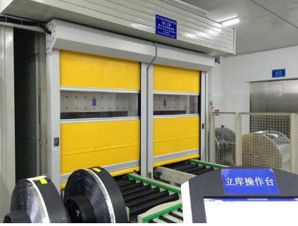 Jalur perakitan Pintu cepat bergulir 0.8m/S - 1.2m/s Pintu penutup rol kecil