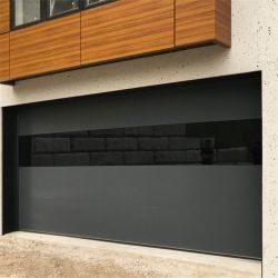 Pintu Garasi Seksi Aluminium Terisolasi Buka Otomatis