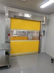 Pintu Kain PVC Berkecepatan Tinggi Berkecepatan Tinggi Pintu Roller Shutter Kamar Bersih Pintu Roller Shutter Partisi Cepat