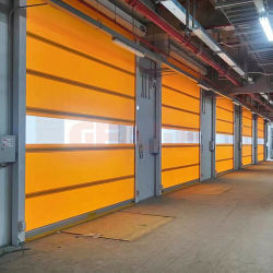 Pintu PVC Kecepatan Tinggi Kinerja yang andal untuk gudang sibuk dengan pembukaan otomatis