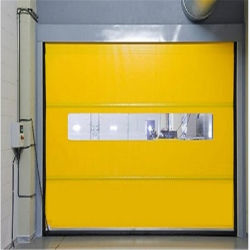 Pintu Cepat PVC Tahan Api untuk Pabrik Industri Bengkel Bersih dengan Kain Pemadam Kebakaran Sendiri