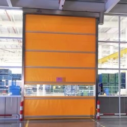 Pintu Cepat PVC Tahan Banting yang Dapat Disesuaikan Jendela Tahan Beku Trek Reset Otomatis Untuk Kinerja