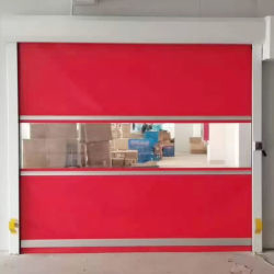 Pintu Cepat PVC Pengurang Kebisingan Dengan Motor Konversi Frekuensi Khusus Gaya Buka Otomatis Hingga Pengurangan Kebisingan 30dB