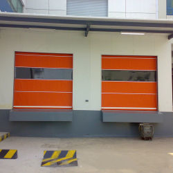 Pintu Cepat PVC Pengurang Kebisingan Dengan Motor Konversi Frekuensi Khusus Gaya Buka Otomatis Hingga Pengurangan Kebisingan 30dB