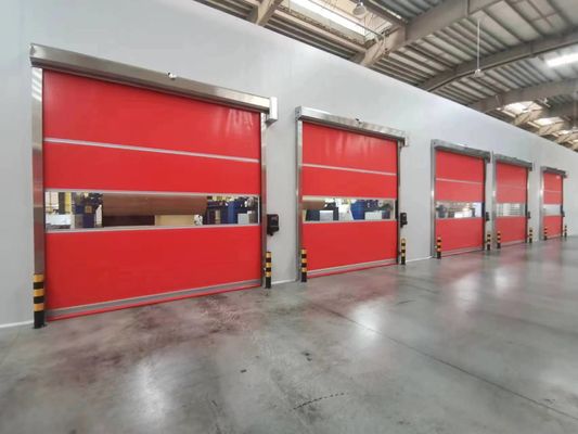 0.75W Pintu Cepat Industri 220V / 380V Pintu Cepat Otomatis Musim semi Gratis