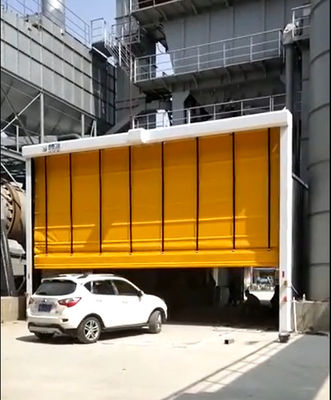 ISO 9001 Pintu Pemasangan Cepat Kain Jendela PVC Roll Up Pintu Garasi