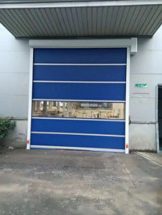 Pintu Cepat Industri Kain PVC 0.75W Pintu Roll Up Otomatis