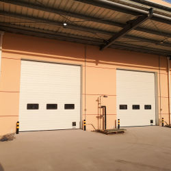 Gerbang Garasi Metal Eksterior Lift Roller Vertikal atau Pintu Bagian untuk Gudang dan Pelabuhan Pemuatan