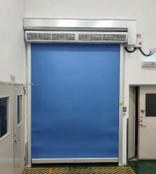 Pengaman Komersial Roller Shutter Kain Tirai Cepat Bertindak Kecepatan Tinggi Pintu PVC