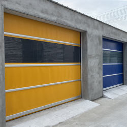 Pintu Cepat PVC Tahan Api untuk Pabrik Industri Bengkel Bersih dengan Kain Pemadam Kebakaran Sendiri