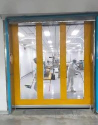 Metoda Pembukaan Rolling Berkecepatan Tinggi Pintu PVC Gampang Penggantian Pemeliharaan sederhana Lapisan pembersih diri