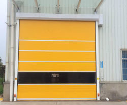Pintu Cepat PVC Tahan Banting yang Dapat Disesuaikan Jendela Tahan Beku Trek Reset Otomatis Untuk Kinerja